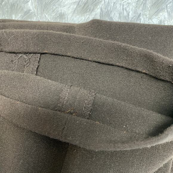 Dark Brown Trousers Flat Front Sz 4 - Picture 6 of 8